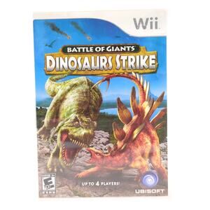 Battle of Giants Dinosaurs Strike Wii Video Game Multiplayer Fighting CIB